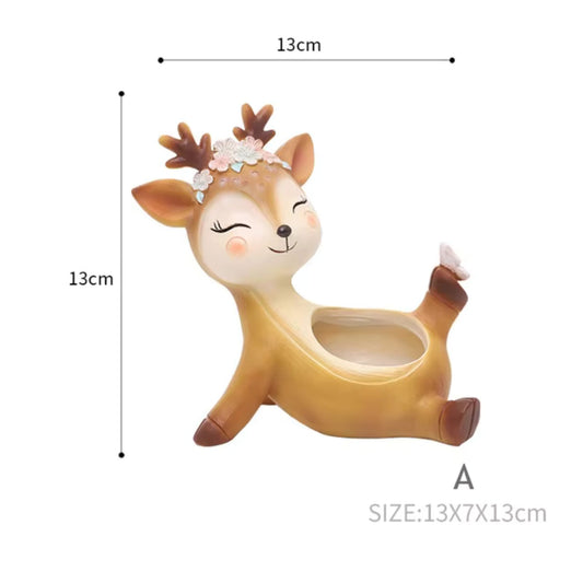 Decorative deer planter for modern home interiors