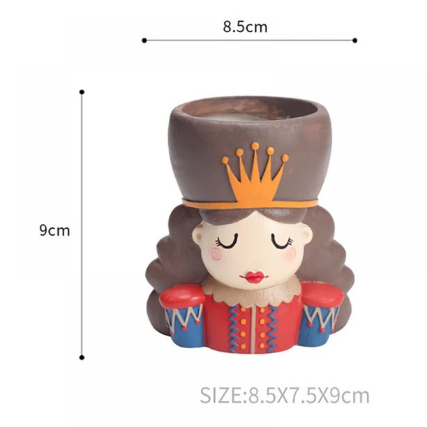 King Queen Planter Pots Combo Set for Home Decor Indoor Plants