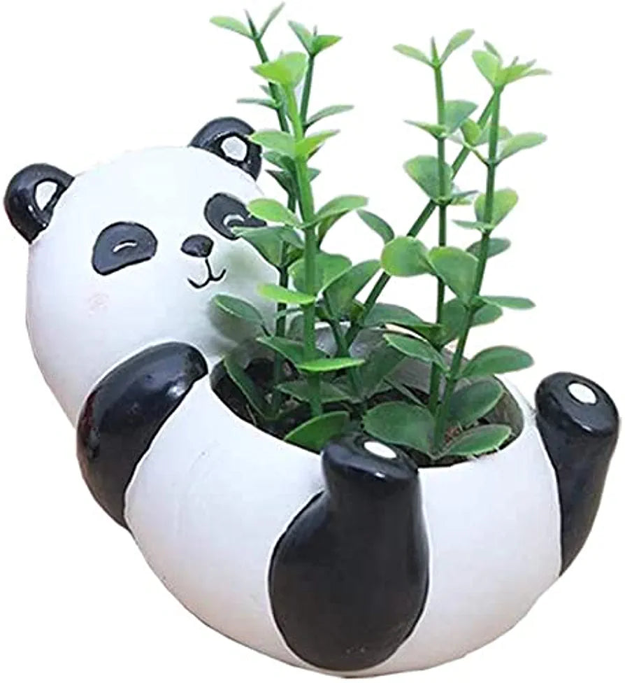 Decorative Panda Flower Pot | Indoor Resin Planter for Home & Office