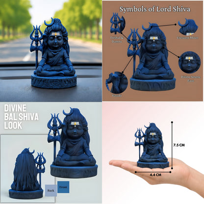 Resin Baby Shiva Idol for Home Decor
