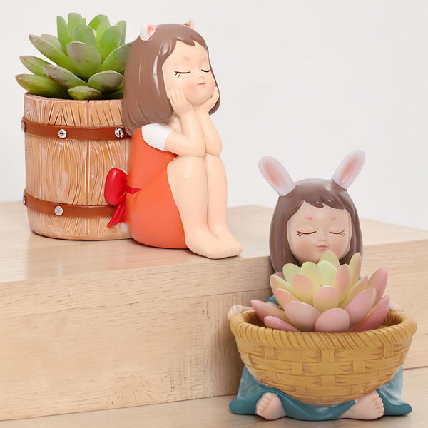 Resin Combo Plant Pots for Home Decor