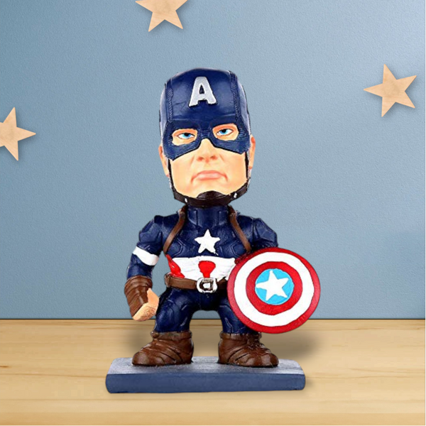 Custom Superhero Bobblehead with Shield