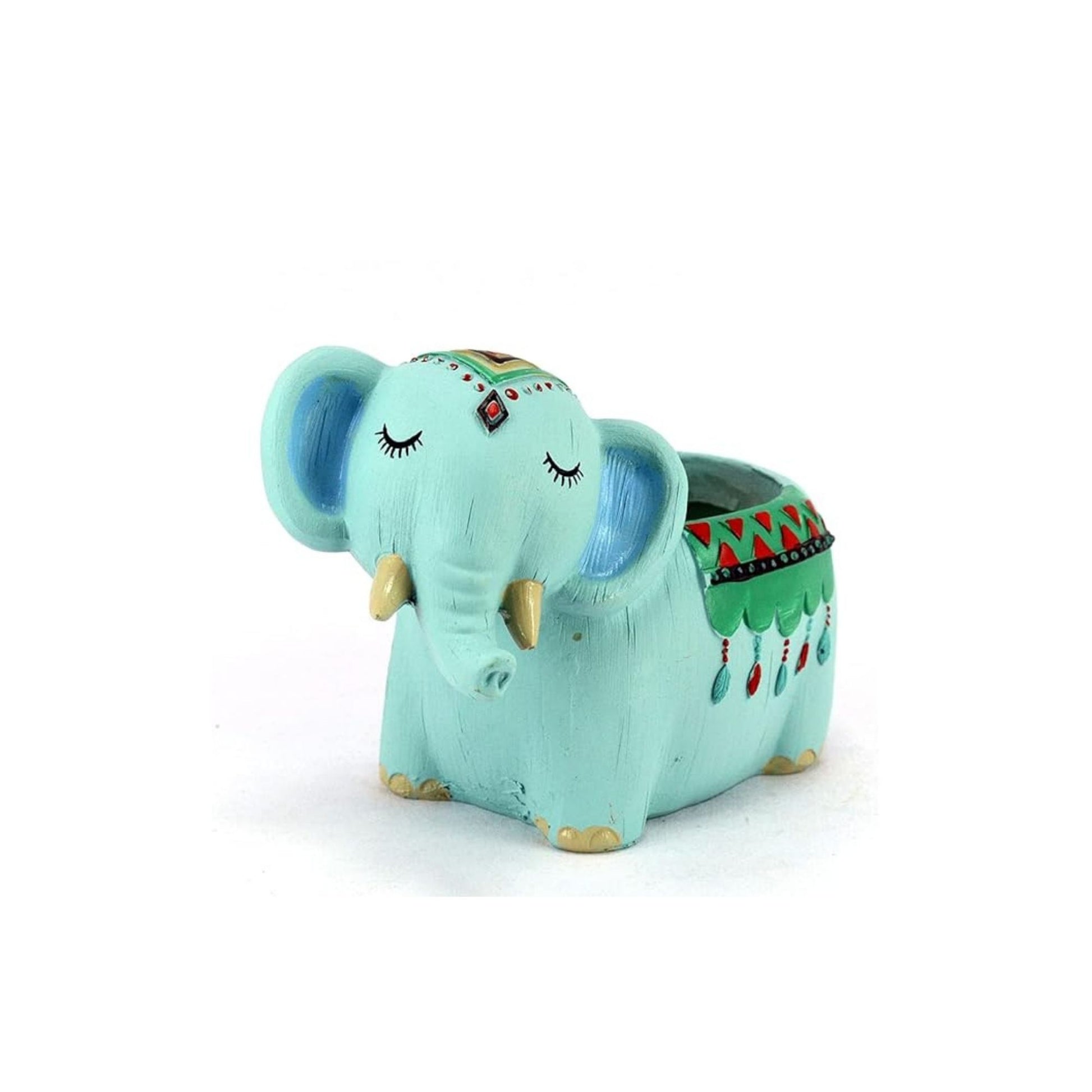 Cute elephant succulent planter for living room decor