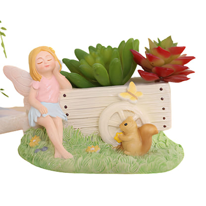Fairy Garden Planter Pot | Cute Angel Succulent Planter & Decorative Flower Pot