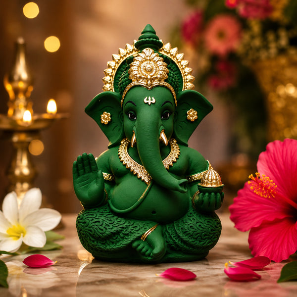 Handcrafted Resin Ganesh Murti
