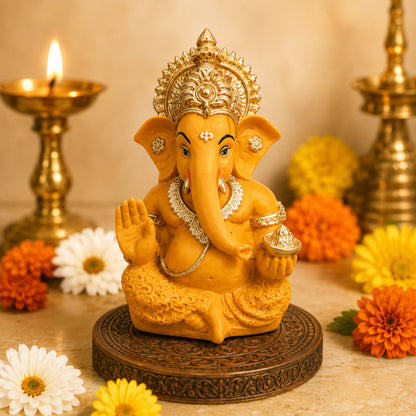 Lord Ganesh Idol for Home Temple and Office