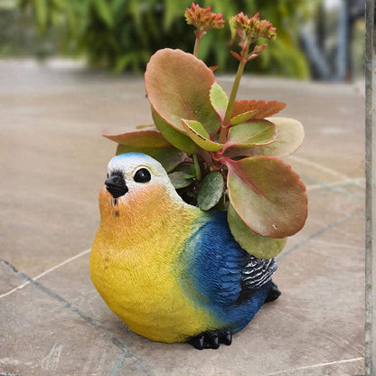 Premium colorful bird planter for office desk decor