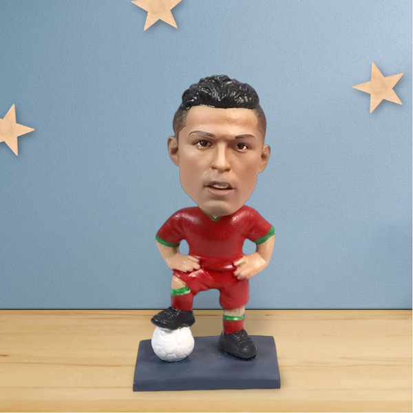 custom football player bobble head figurine