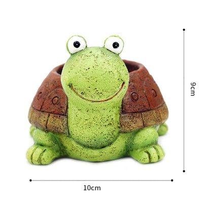 Cute Turtle Planter Pot Set for Home &amp; Garden Decor