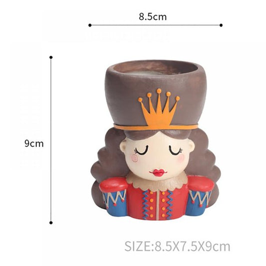 King Queen Planter Pots Combo Set for Home Decor Indoor Plants